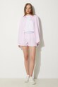Sporty & Rich cotton t-shirt 1800 Health T-Shirt TO042S405HW white SS24