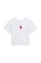 Polo Ralph Lauren t-shirt bawełniany dziecięcy aplikacja biały 313925930001
