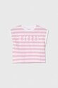 Guess t-shirt dziecięcy wzorzyste różowy J4RI09.K9NF3.PPYH