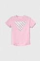 Guess tricou copii J4RI11.K6YW4.PPYH roz SS24