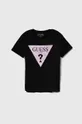μαύρο Παιδικό μπλουζάκι Guess Για κορίτσια