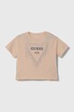 Guess t-shirt dziecięcy aplikacja pomarańczowy J4RI24.K6YW4.PPYH