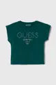 turkizna Otroška kratka majica Guess Dekliški