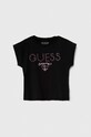 Дитяча футболка Guess аплікація чорний J4RI37.J1314.PPYH