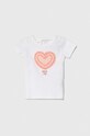Guess t-shirt dziecięcy aplikacja biały K4RI18.K6YW4.PPYH