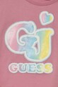 Κοριτσίστικα Παιδικό βαμβακερό μπλουζάκι Guess K4RI28.K8HM0.PPYH ροζ