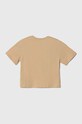 Dětské bavlněné tričko Calvin Klein Jeans IG0IG02346.PPYH béžová SS24