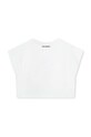 Karl Lagerfeld tricou de bumbac pentru copii Z30113.114.150 alb SS24