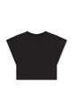 Дитяча бавовняна футболка Karl Lagerfeld Z30113.114.150 чорний SS24