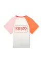 Детская хлопковая футболка Kenzo Kids белый