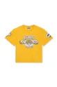 rumena Otroška bombažna kratka majica Kenzo Kids Dekliški