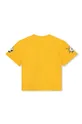 Παιδικό βαμβακερό μπλουζάκι Kenzo Kids κίτρινο