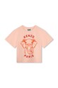 Kenzo Kids gyerek pamut póló pamut rózsaszín K60261.