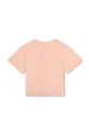 Παιδικό βαμβακερό μπλουζάκι Kenzo Kids ροζ