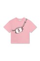 Marc Jacobs t-shirt bawełniany dziecięcy nadruk różowy W60207.114.150
