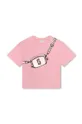 рожевий Дитяча бавовняна футболка Marc Jacobs Для дівчаток