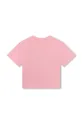 Детская хлопковая футболка Marc Jacobs розовый