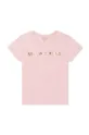 różowy Michael Kors t-shirt dziecięcy Dziewczęcy