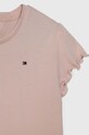 Dziewczynka Tommy Hilfiger t-shirt dziecięcy KG0KG07052.128.176.PPYH różowy