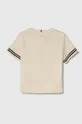 Tommy Hilfiger t-shirt bawełniany dziecięcy beżowy