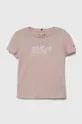 rosa Tommy Hilfiger maglietta per bambini Ragazze