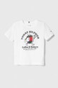 Tommy Hilfiger t-shirt bawełniany dziecięcy nadruk biały KG0KG07837.98.122.PPYH