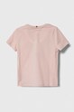 Dječja pamučna majica kratkih rukava Tommy Hilfiger KG0KG07837.98.122.PPYH roza SS24