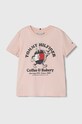 Tommy Hilfiger t-shirt bawełniany dziecięcy nadruk różowy KG0KG07837.128.176.PPYH