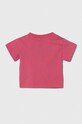 adidas Originals tricou din bumbac pentru bebelusi TREFOIL TEE IR6801 roz SS24