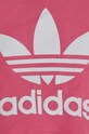 Fete adidas Originals tricou din bumbac pentru bebelusi TREFOIL TEE IR6801 roz