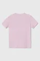 Otroška bombažna kratka majica adidas roza