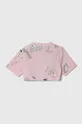 adidas t-shirt bawełniany dziecięcy różowy