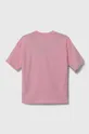 Otroška bombažna kratka majica adidas Originals roza
