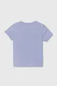 Дитяча бавовняна футболка adidas Originals фіолетовий
