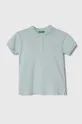 μπλε Παιδικό πουκάμισο πόλο United Colors of Benetton Για κορίτσια