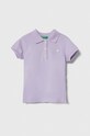 United Colors of Benetton tricou polo copii uni violet 3WG9G300A.P.Seas.PPYH