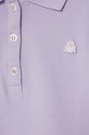 Fete United Colors of Benetton tricou polo copii 3WG9G300A.P.Seas.PPYH violet