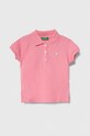United Colors of Benetton tricou polo copii uni roz 3WG9G300A.P.Seas.PPYH