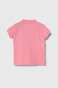United Colors of Benetton tricou polo copii 3WG9G300A.P.Seas.PPYH roz SS24
