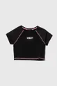 чорний Дитяча футболка Sisley Для дівчаток