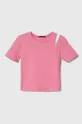 ružová Detské tričko Sisley Dievčenský