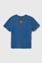 United Colors of Benetton tricou de bumbac pentru copii 3096G10E9.P.Seasonal albastru SS24