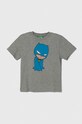 United Colors of Benetton tricou de bumbac pentru copii bumbac gri 3096G10E9.P.Seasonal
