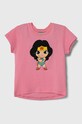 Детская хлопковая футболка United Colors of Benetton хлопок розовый 3096G10EC.P.Seasonal