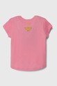 Детская хлопковая футболка United Colors of Benetton 3096G10EC.P.Seasonal розовый SS24