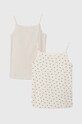 United Colors of Benetton top copii 2-pack cu modele bej 378Y0H00L.G.Seasonal