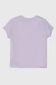 Otroška bombažna kratka majica United Colors of Benetton vijolična