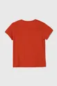 Детская хлопковая футболка United Colors of Benetton оранжевый