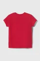 Детская хлопковая футболка United Colors of Benetton розовый