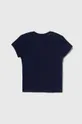 Дитяча бавовняна футболка United Colors of Benetton темно-синій